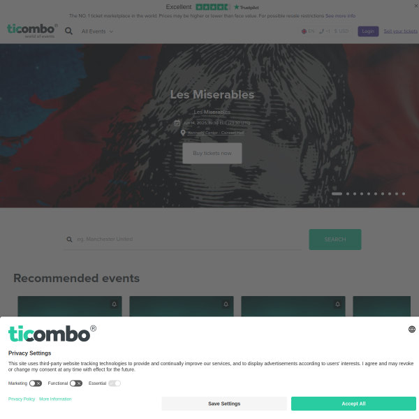 ticombo.com website
