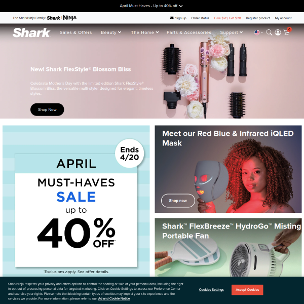 Shark website