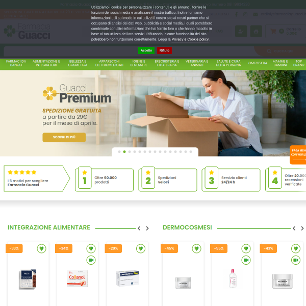farmaciaguacci.it website