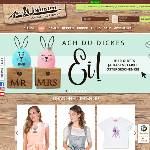 alpenwahnsinn.de website