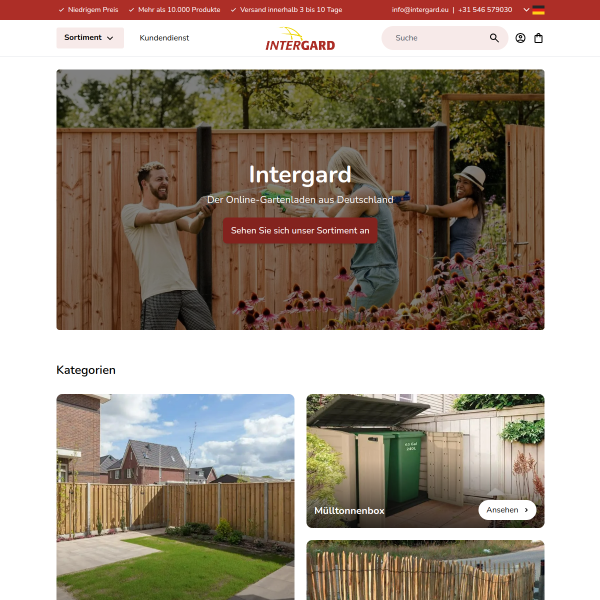 intergardshop.de website