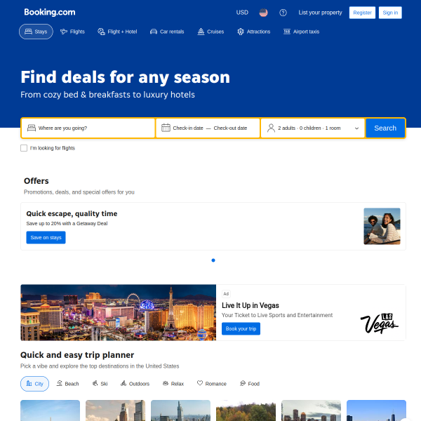 Booking.com website