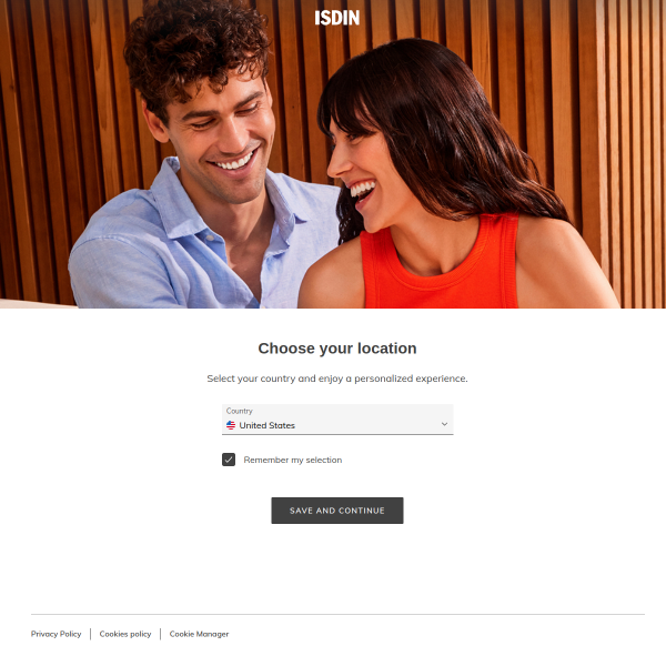 isdin.com website