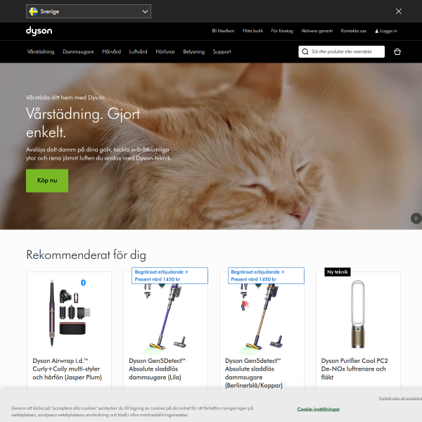 dyson.se website