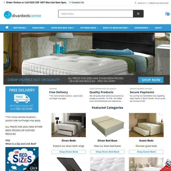 divancentre.co.uk website