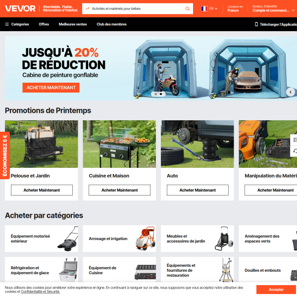 vevor.fr website