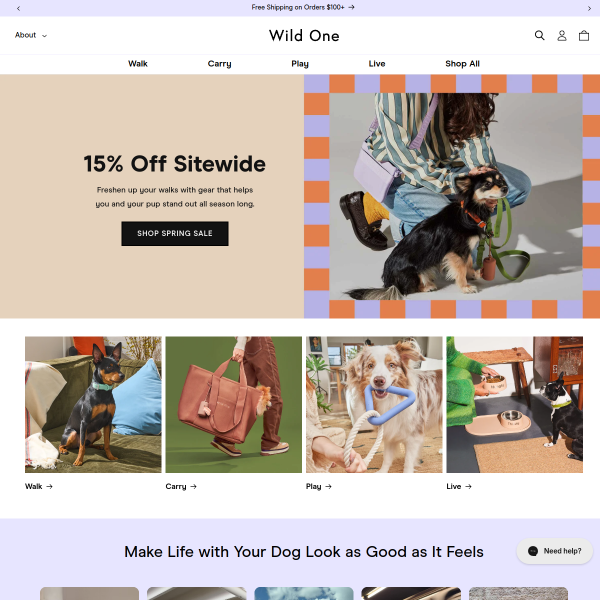 Wild One website