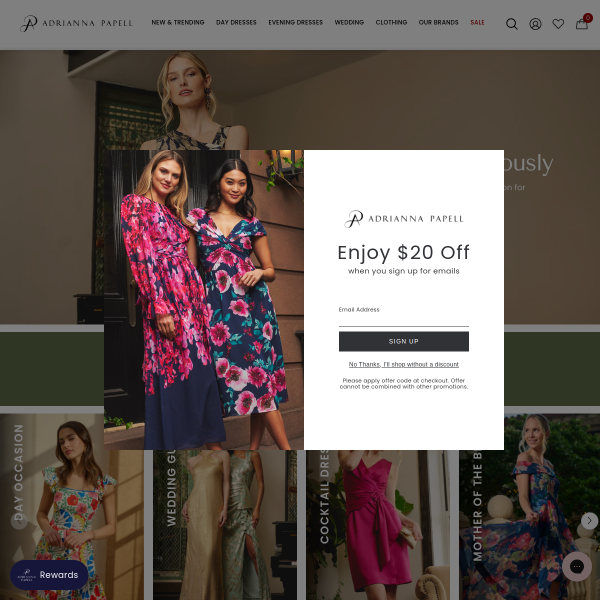 Adrianna Papell website