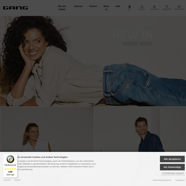 gang-fashion.com website