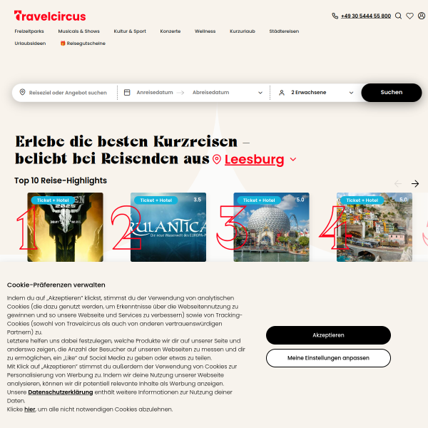 travelcircus.de website