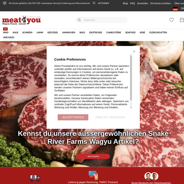 meat4you.ch website