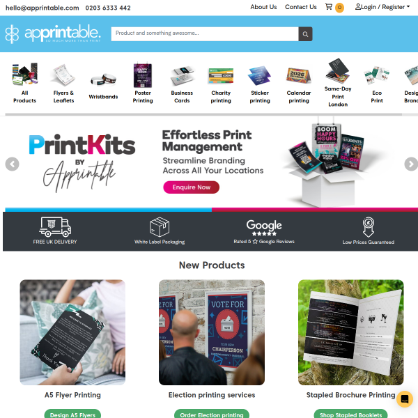 apprintable.com website