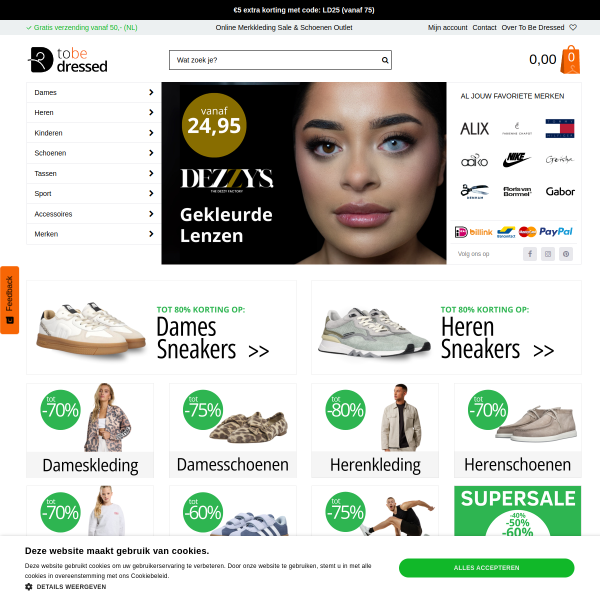 to-be-dressed.nl website