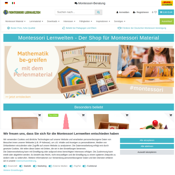 montessori-material.de website