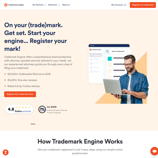 trademarkengine.com website