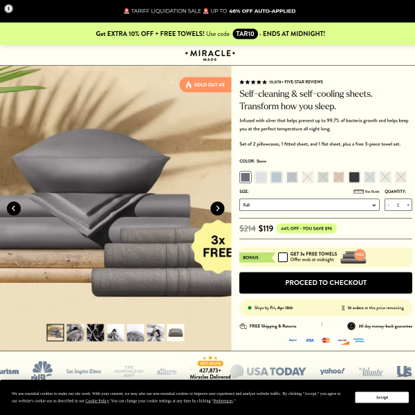 shopmiraclebrand.co website