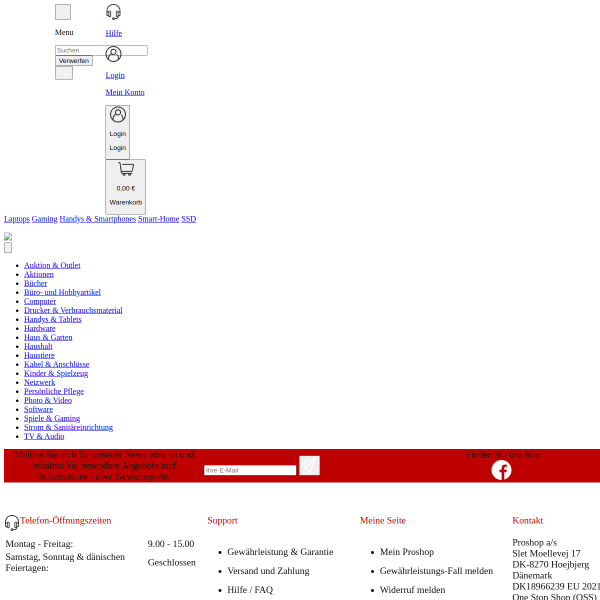 proshop.at website