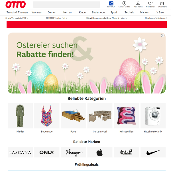 ottoversand.at website