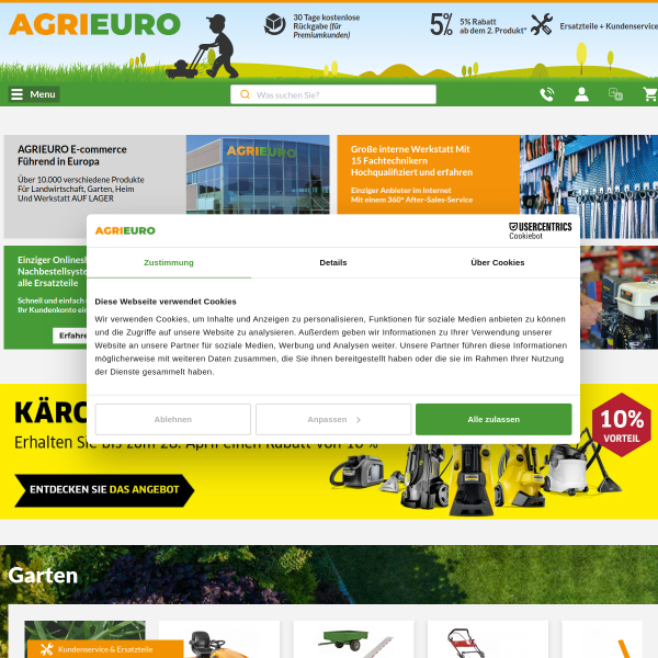 agrieuro.de website