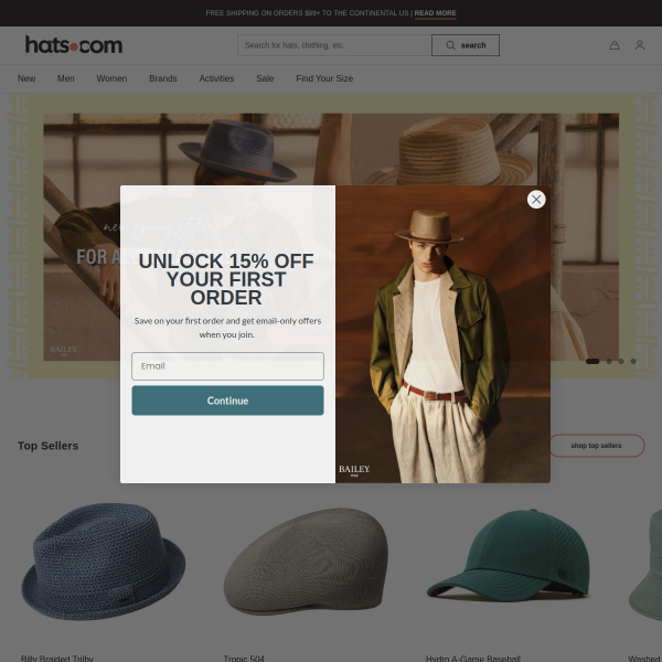 Hats.com website
