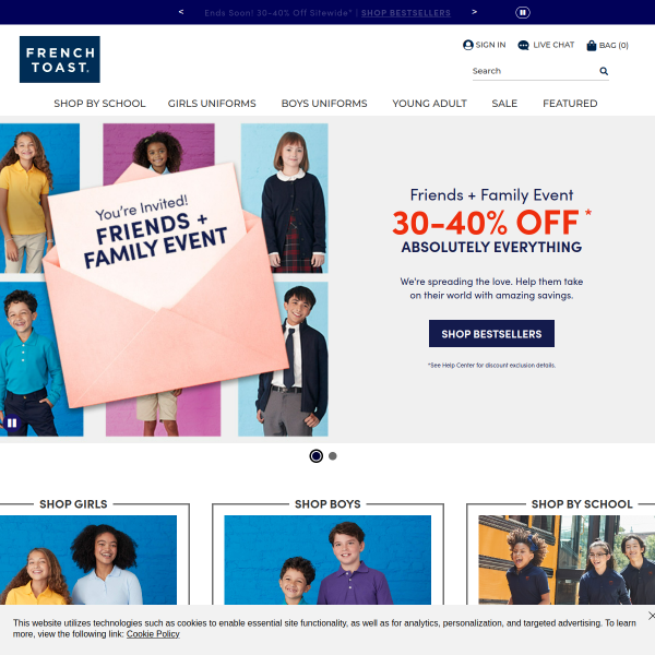 French Toast website