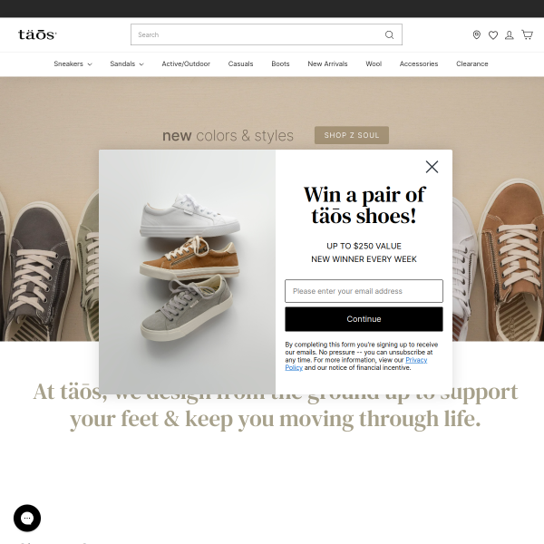 taosfootwear website