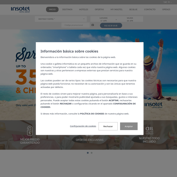 insotelhotelgroup.com website