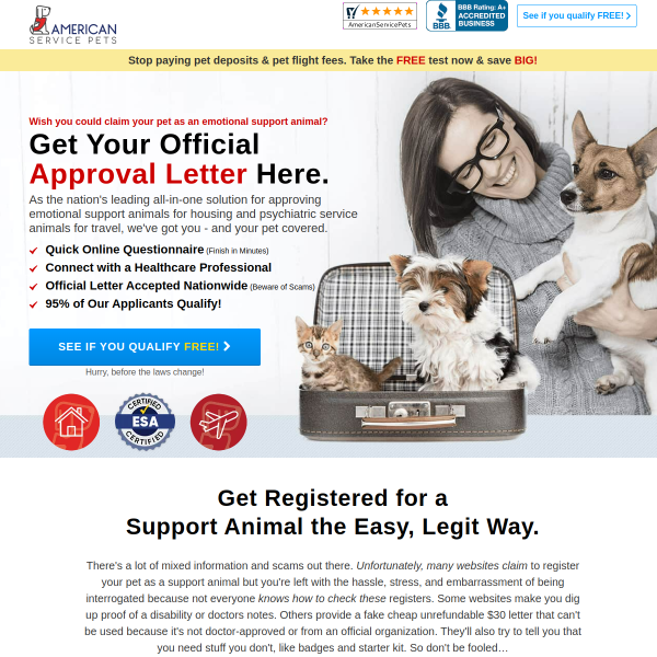 americanservicepets.com website