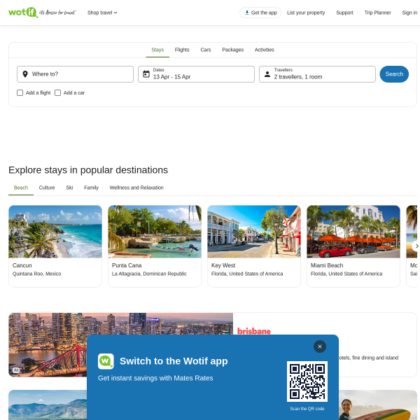 wotif website