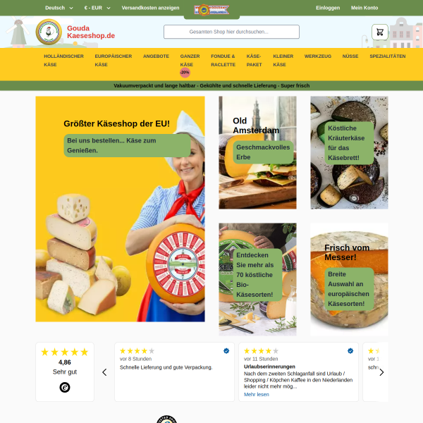 goudakaeseshop.de website