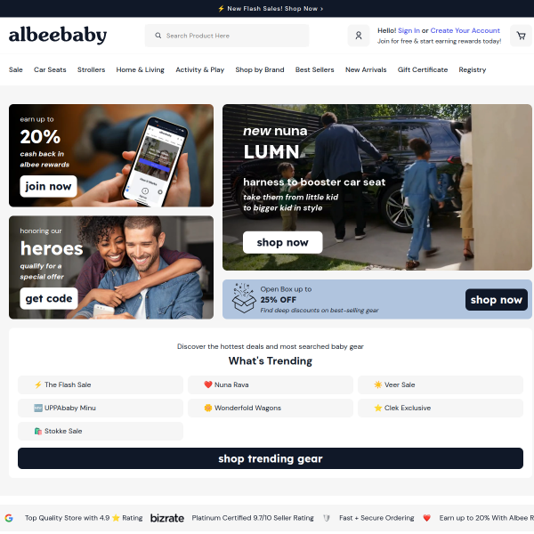 Albee Baby website