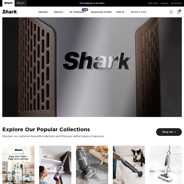 sharkclean.com.au website