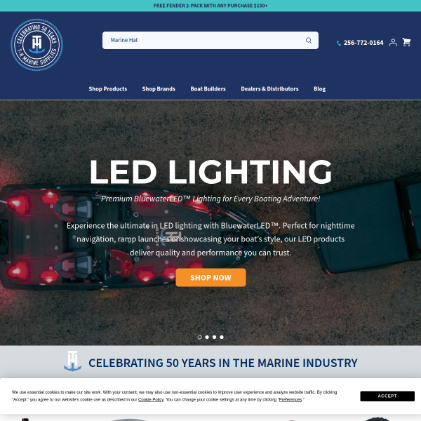 thmarinesupplies.com website