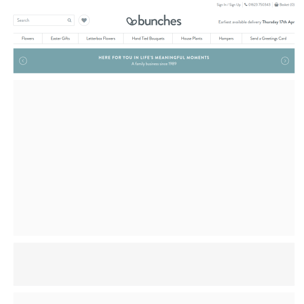 Bunches UK website