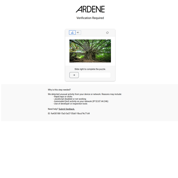 Ardene website
