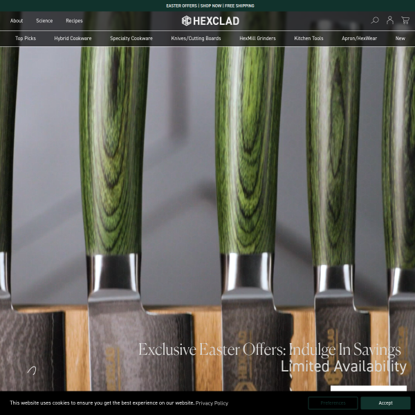 hexclad.co.uk website