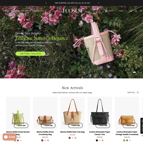 Ecosusi website