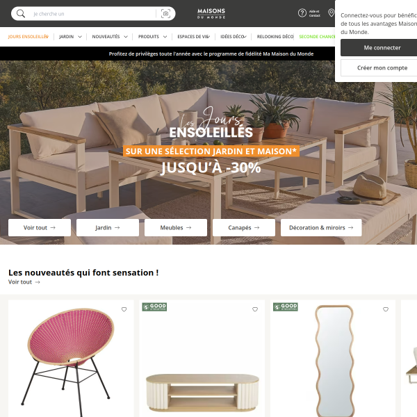 maisonsdumonde.com website