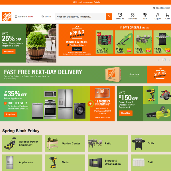 HomeDepot.com website