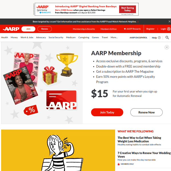 aarp.org website