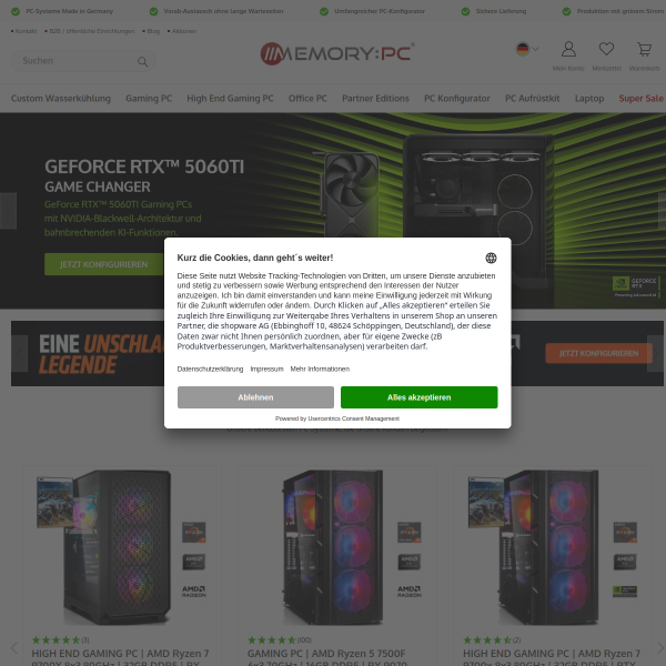 memorypc.de website