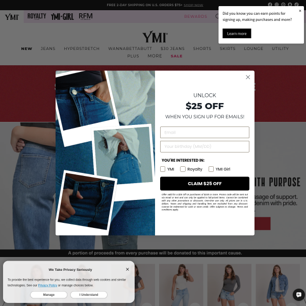 ymijeans website