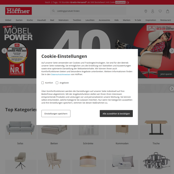 hoeffner.de website