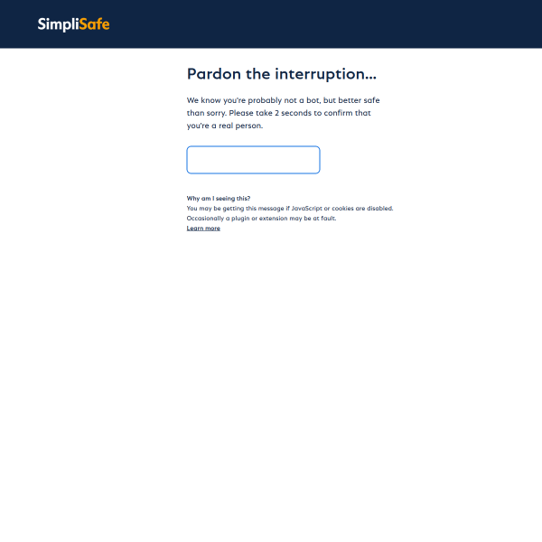 simplisafe.co.uk website