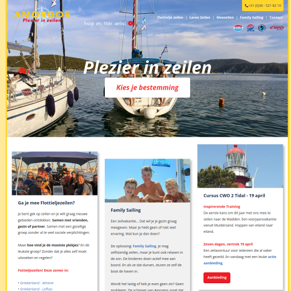 amorgos.nl website