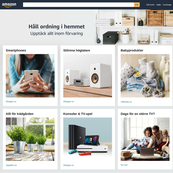amazon.se website