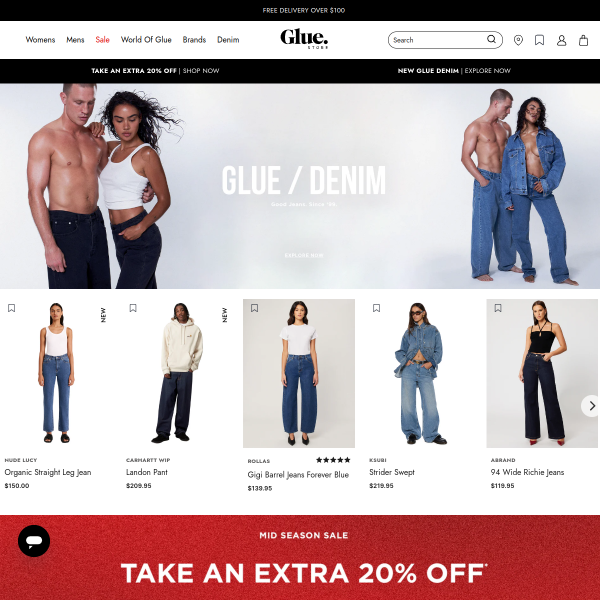 Glue Store Australia website