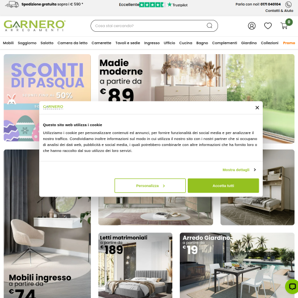 garneroarredamenti.com website