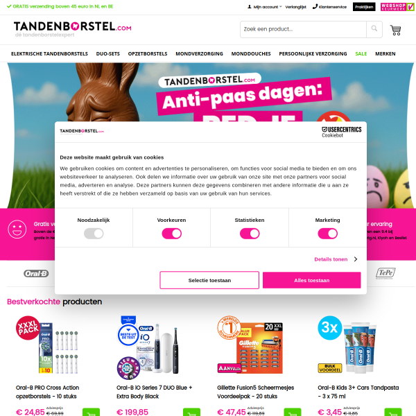 tandenborstel.com website
