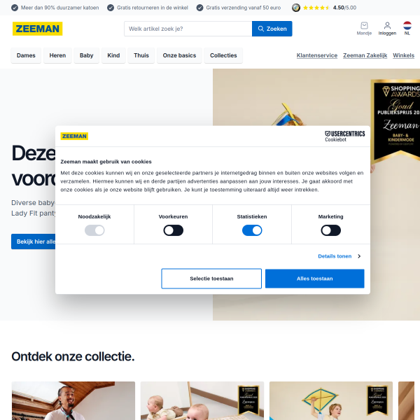 zeeman.com website